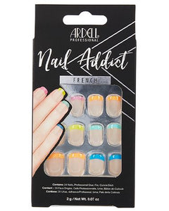 Ardell Press-on Nails Nail Addict Rainbow French  #63831