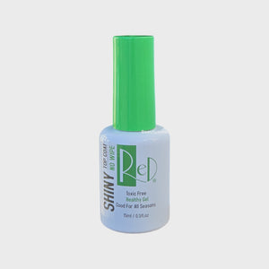 Red Nail Soak Off Gel Shiny No-wipe Top Coat .5 oz / 15 mL