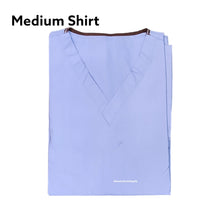 Load image into Gallery viewer, Unisex Blue Scrub Trousers and Shirt