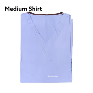 Unisex Blue Scrub Trousers and Shirt