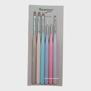 ikonna Gel Art brush set 6 pcs #Set A