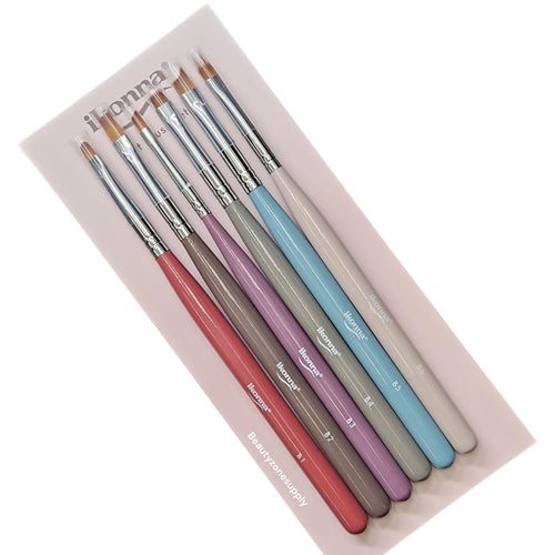 ikonna Gel Art brush set 6 pcs #Set B