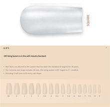 Load image into Gallery viewer, OPI GELevate Soft Gel Extensions Box 640 pcs Square Tip #FCT003