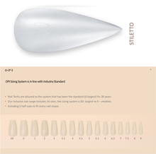 Load image into Gallery viewer, OPI GELevate Soft Gel Extensions Box 640 pcs Stiletto Tip #FCT005