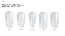 Load image into Gallery viewer, OPI GELevate Soft Gel Extensions Box 640 pcs Stiletto Tip #FCT005