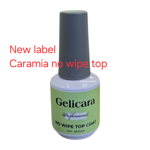 Caramia Soak-off gel Top Coat no wipe 0.5 oz