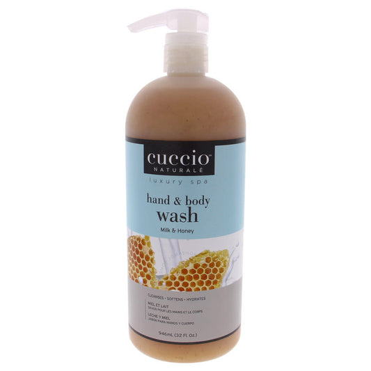 Cuccio Hand and Body Wash - Milk and Honey 32 oz