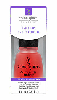 China Glaze Calcium Gel Fortifier for Week pf Splitting Nails 0.5oz