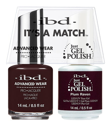 ibd Advanced Wear Color Duo Plum Raven 1 PK-Beauty Zone Nail Supply