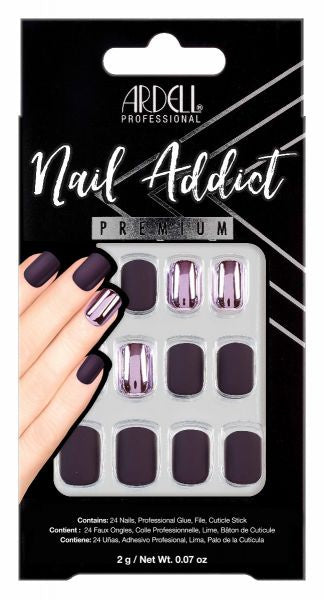 Ardell Nail Addict Burgundy Chrome #54613