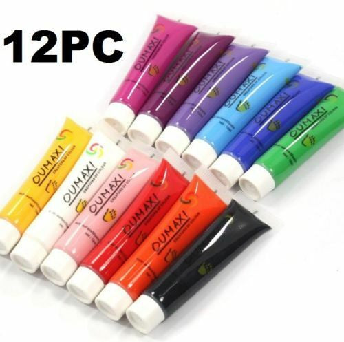 Oumaxi Nail Acrylic UV Gel Design 12 Color 3D Nail Painting Acrylic Paint Nail Polish 22ML/PCS LARGE-Beauty Zone Nail Supply