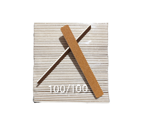 Nail File Square 7" 100/100 Garnet 50 pc #F535