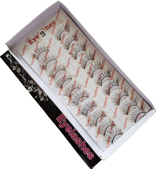 BeautyZone Best Fake False Eyelashes 10 Pair #03-Beauty Zone Nail Supply