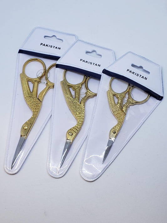 Monika Stork Scissors Gold Plated 4"-Beauty Zone Nail Supply