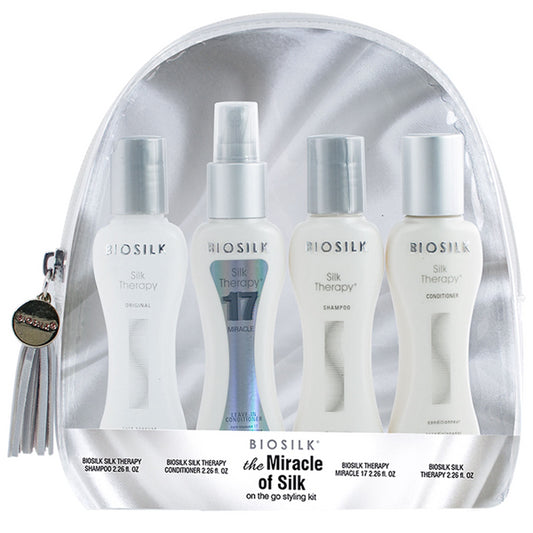 Biosilk The Miracle of Silk Travel Kit set 4 (2.26 oz Each )