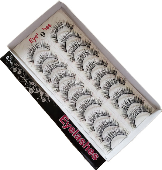 BeautyZone Best Fake False Eyelashes 10 Pair #09-Beauty Zone Nail Supply