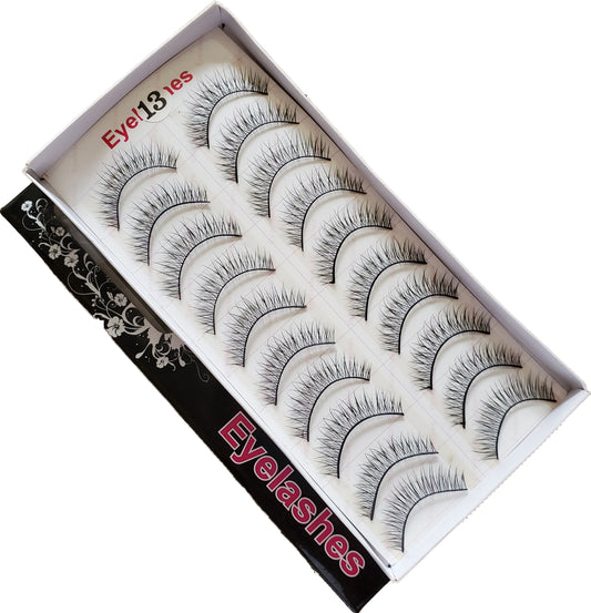 BeautyZone Best Fake False Eyelashes 10 Pair #13-Beauty Zone Nail Supply