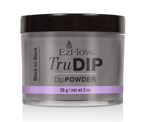 EZ TruDip Black on Black 2 oz #66889-Beauty Zone Nail Supply