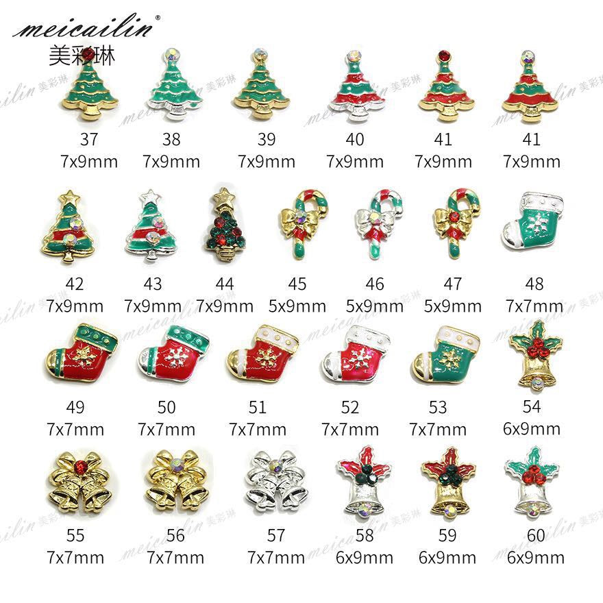 Misscheering Nail Art Charm Holiday 12pcs