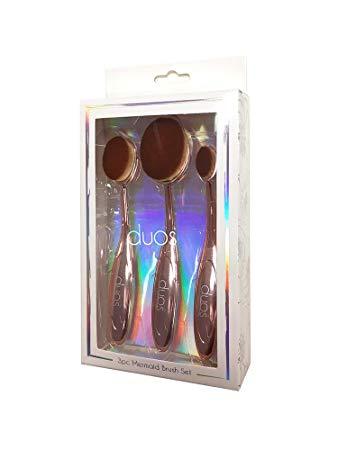 3pc Mermaid Oval Silky Soft Bristle (FB1111)-Beauty Zone Nail Supply