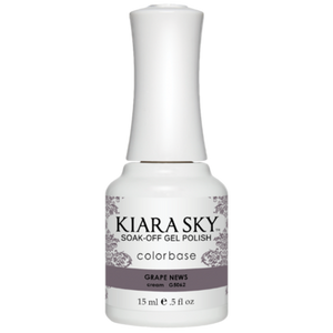 Kiara Sky All In One Gel Polish 0.5 oz Grape News! G5062