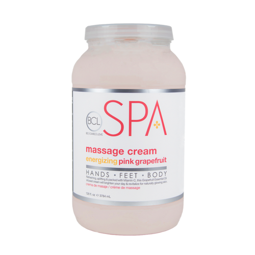 BCL SPA Massage Cream Pink Grapefruit Gallon 128oz-Beauty Zone Nail Supply