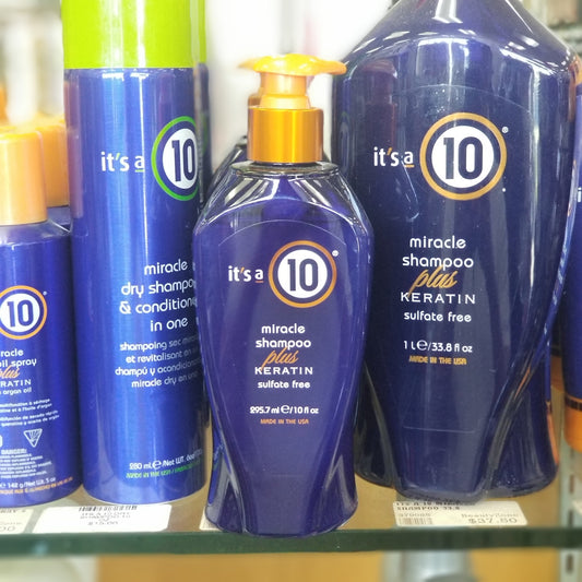 IT'S A 10 MIRACLE SHAMPOO PLUS KERATIN 10 OZ-Beauty Zone Nail Supply