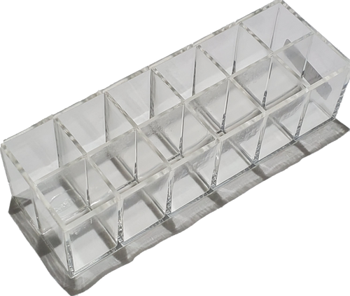 Nail art color 12 bottle organizer plastic-Beauty Zone Nail Supply