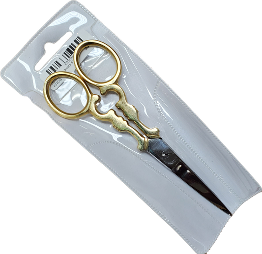 Gold Silk Scissors 5" Gold handle sm-4320-5-Beauty Zone Nail Supply