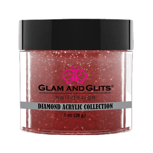 Glam & Glits Diamond Acrylic (Shimmer) 1 oz Ruby Red - DAC89-Beauty Zone Nail Supply