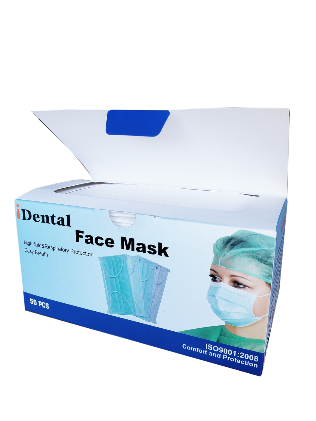 Idental White Ear Loop White Face Masks