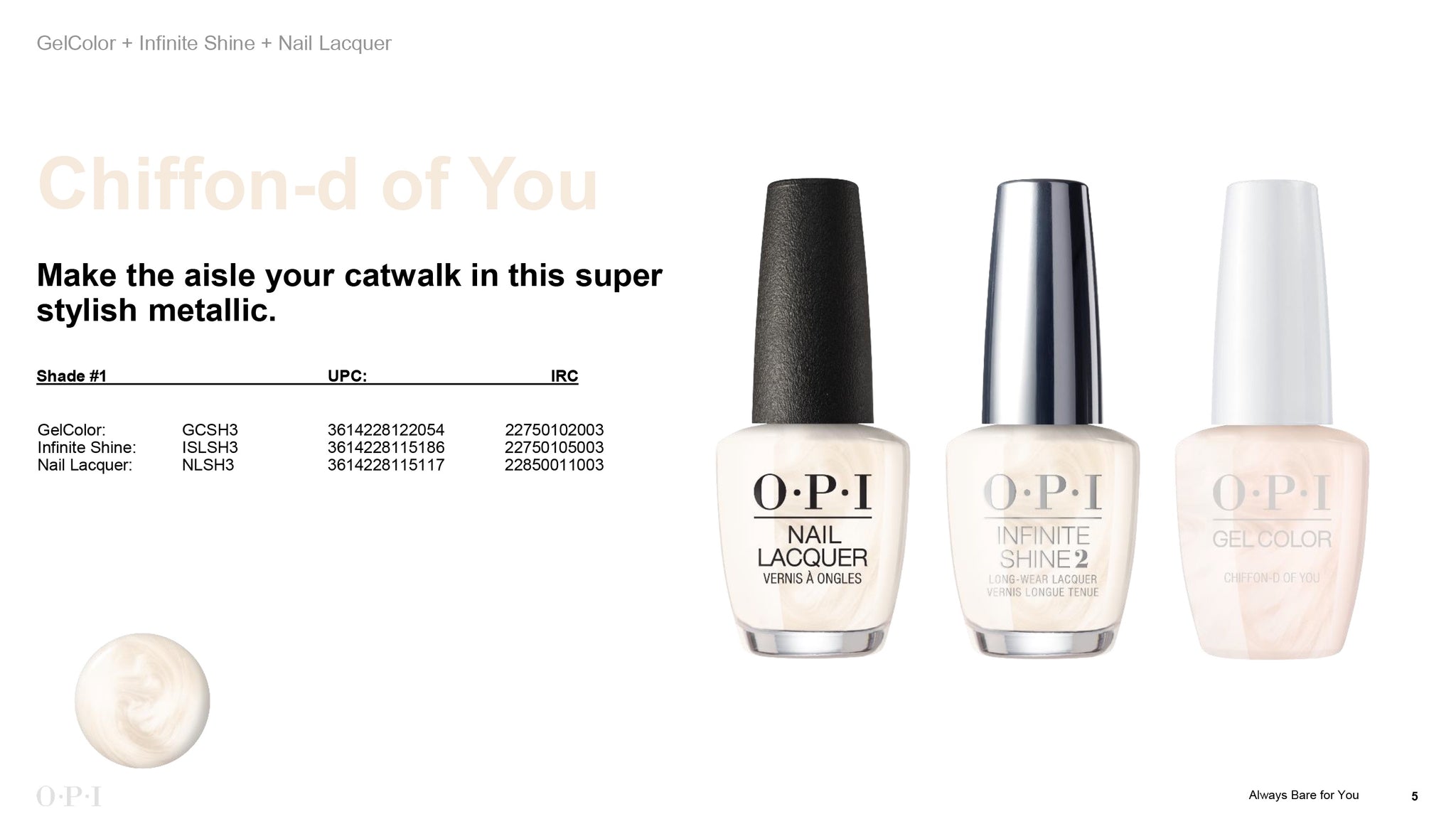 OPI | Nail Lacquer • Baby, Take A Vow