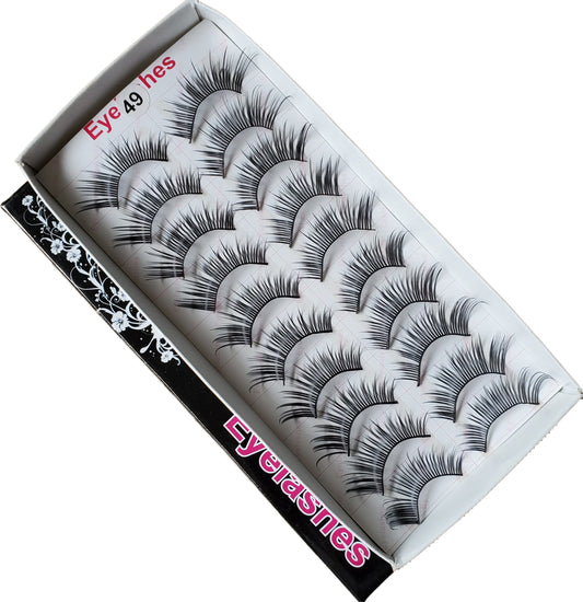 BeautyZone Best Fake False Eyelashes 10 Pair #49-Beauty Zone Nail Supply