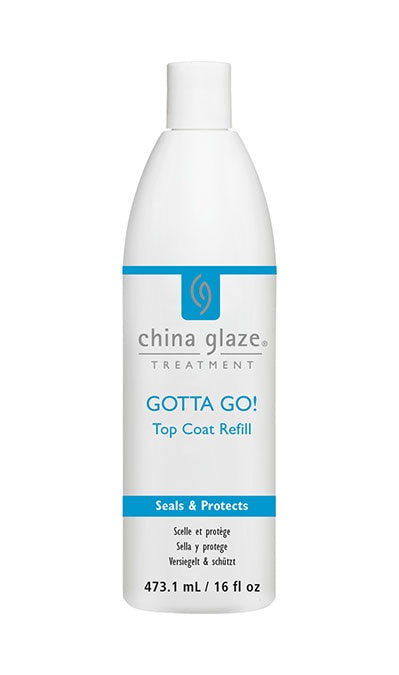 China Glaze Gotta Go Top Coat 16Oz-Beauty Zone Nail Supply