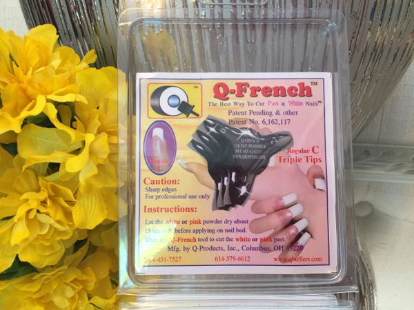 Q-French™ Regular C - Triple Tips #6397-Beauty Zone Nail Supply