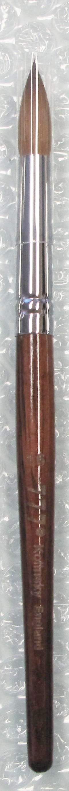 777 kolinsky acrylic nail brush red wood size 16 - BeautyzoneNailSupply