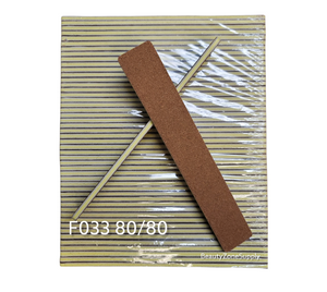 Nail File Jumbo 80/80 Garnet Brown 50 pcs USA #F033P