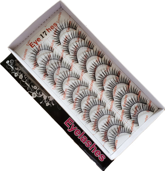 BeautyZone Best Fake False Eyelashes 10 Pair #17-Beauty Zone Nail Supply