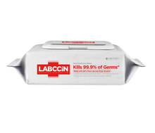 Load image into Gallery viewer, Labccin Hand Sanitizing Wipes kills 99.9% of Germ