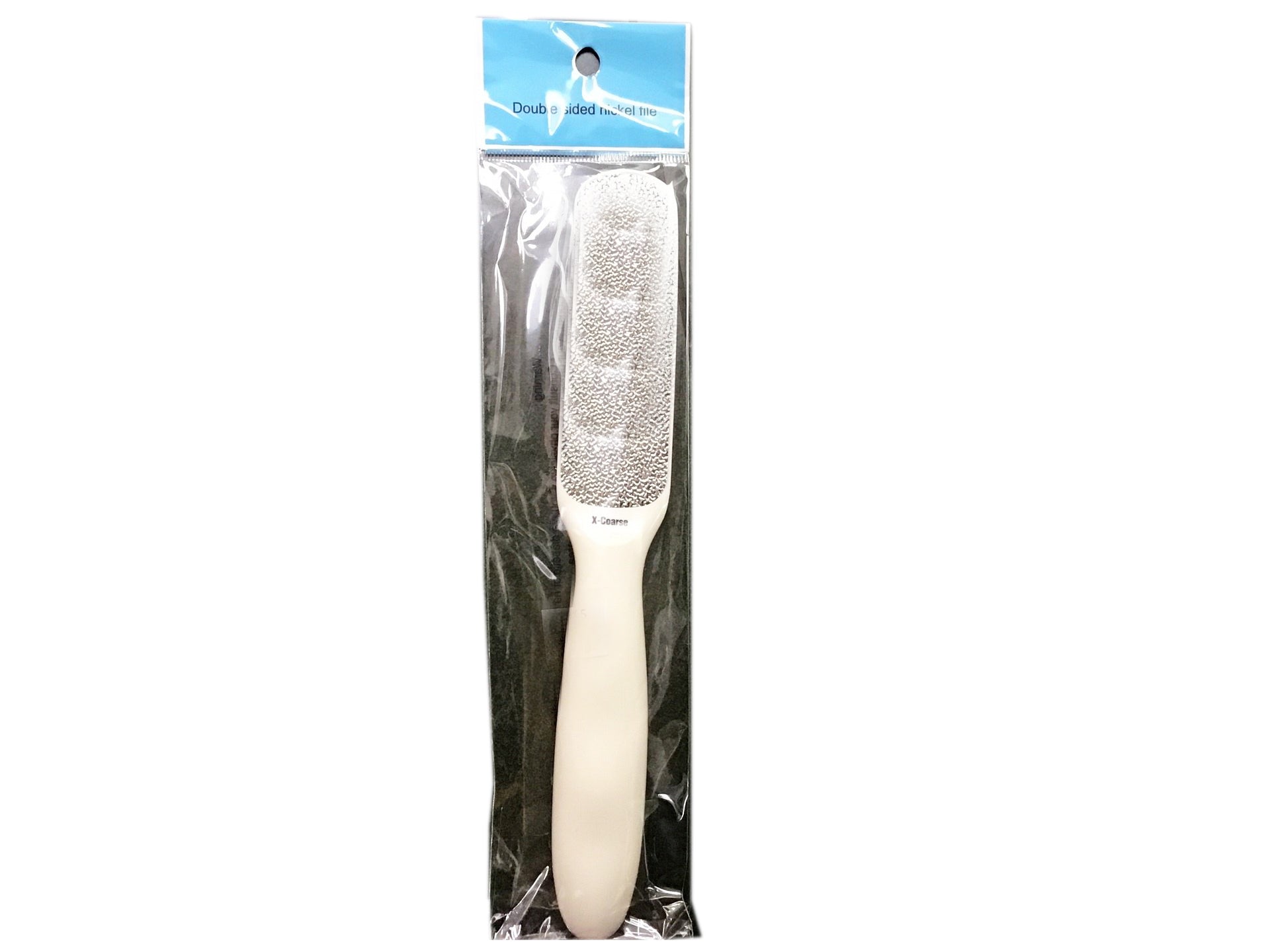 Karlash 2-Sided Hypoallergenic Nickel Foot File for Callus Trimming and Callus Removal, Ivory