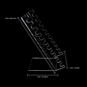 Acrylic nail brush holder display 10 VPD-10-Beauty Zone Nail Supply