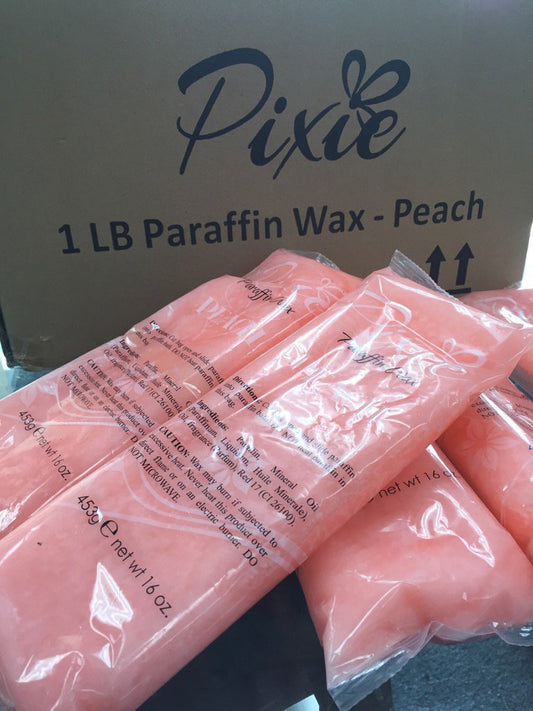 Pixie peach paraffin box 6 LBS - BeautyzoneNailSupply