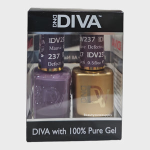 DND Diva Duo Gel & Lacquer 237 Detective Mauve