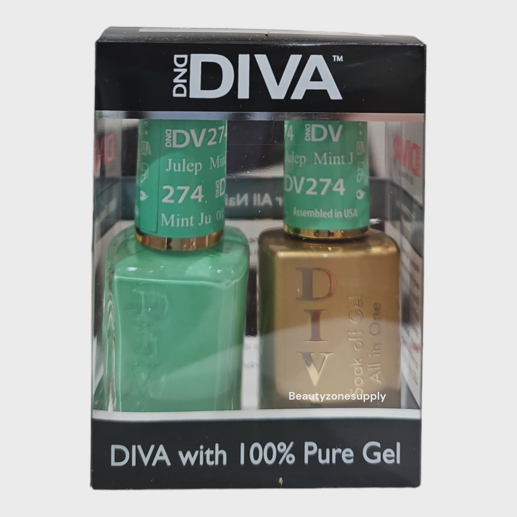 DND Diva Duo Gel & Lacquer 274 Mint Julep