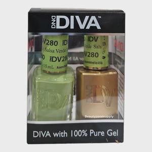 DND Diva Duo Gel & Lacquer 280 Salsa Verde