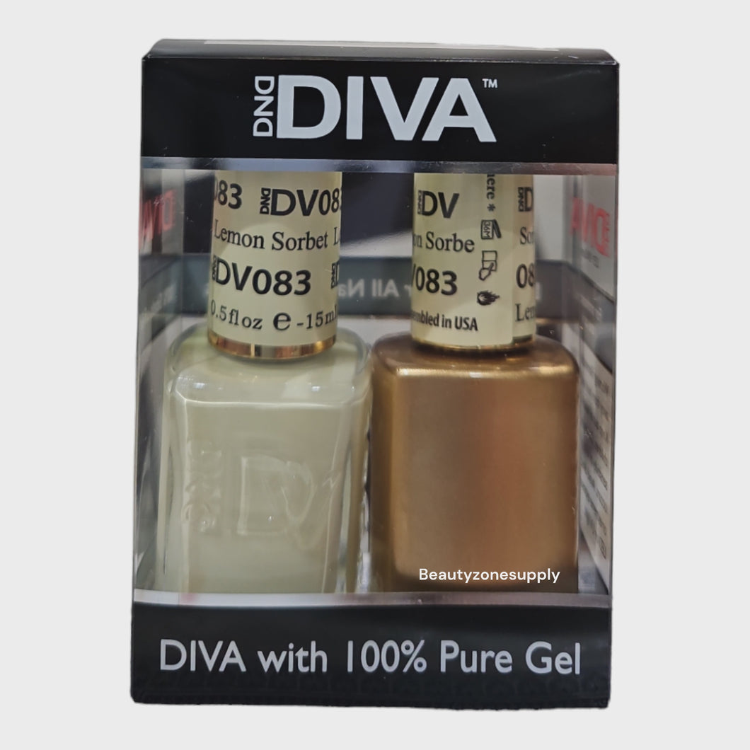 DND Diva Duo Gel & Lacquer 083 Lemon Sorbe