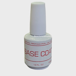 Empty Gel Polish Bottle Coated Label Base Coat 0.5 oz