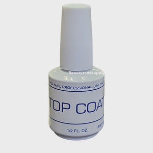 Empty Gel Polish Bottle Coated Label Top Coat 0.5 oz