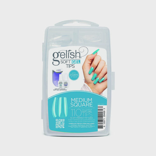 Harmony Gelish Soft Gel Tips Medium Square 110 ct #1270010