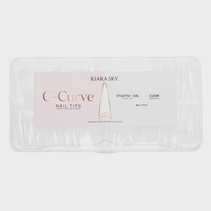 Kiara Sky Nail Tip Stiletto XXL Clear